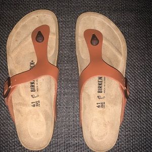 BIRKENSTOCK  NEW Gizeh Ginger Brown Reg W Size 41